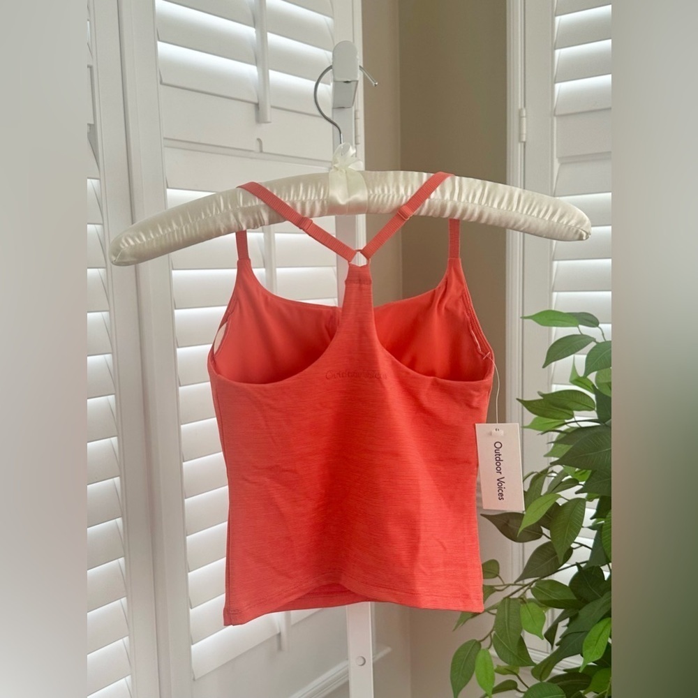 Outdoor Voices Women’s TechSweat Move Free Tank in Hot Coral Size XXS NWT - Picture 3 of 8